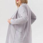 Elegancka damska narzutka popielata (4)
