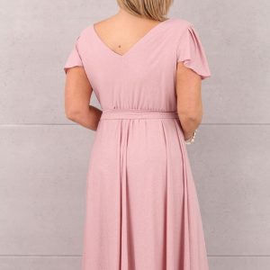 brokatowa-rozkloszowana-sukienka-pudrowy-roz (5)