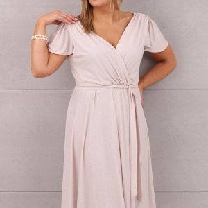 brokatowa-rozkloszowana-sukienka-rozowa-ecru (2)