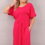 luzna-sukienka-wiazana-w-talii-czerwona (3)