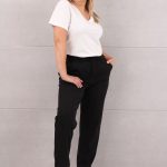 Spodnie mom fit z gumką w pasie czarne