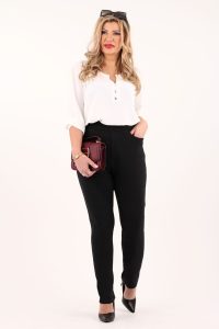 Spodnie z gumką w pasie czarne