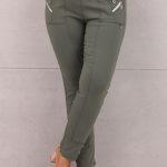 spodnie-z-wysokim-stanem-z-guzikami-zielone (2)