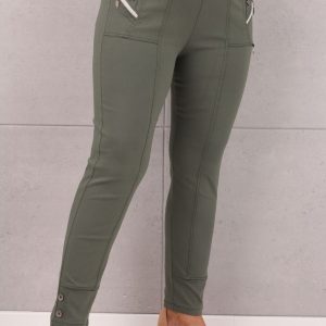 spodnie-z-wysokim-stanem-z-guzikami-zielone (3)