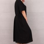 Sukienka ściągana w pasie czarna