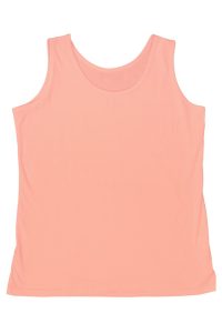 Łososiowy podkoszulek damski na ramiączkach