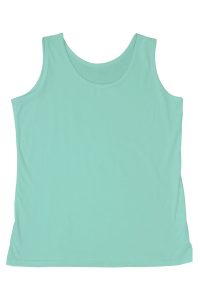 Miętowy podkoszulek damski na ramiączkach