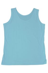 Niebieski podkoszulek damski na ramiączkach