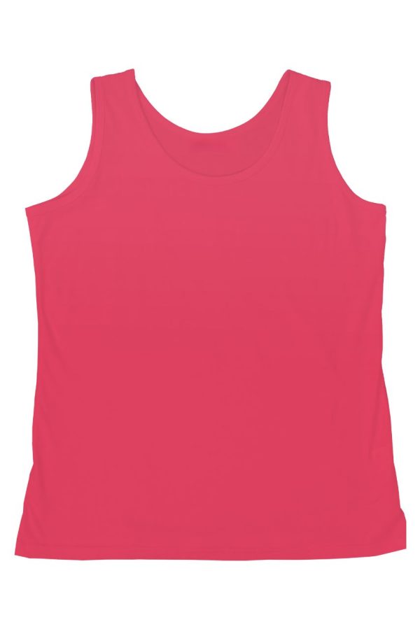 Różowy podkoszulek damski na ramiączkach