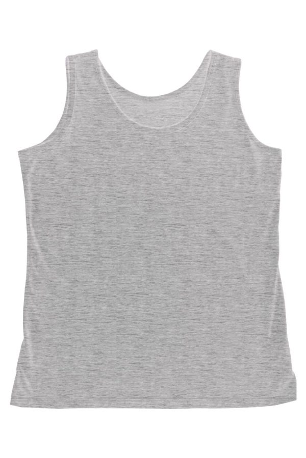 Szary podkoszulek damski na ramiączkach