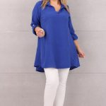 Tunika damska plus size chabrowa