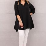 Tunika damska plus size czarna