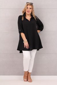 Tunika damska plus size czarna