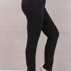 Spodnie jeansowe damskie elastyczne czarne