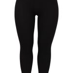 Legginsy prążkowane z wysokim stanem czarne