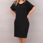 Letnia sukienka z kieszeniami czarna