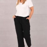 Spodnie rybaczki damskie na lato czarne