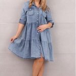 Sukienka dżinsowa na guziki