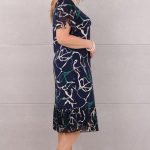 sukienka-z-plisa-na-dole-w-zielonym-wzorze (2)