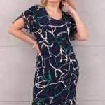 sukienka-z-plisa-na-dole-w-zielonym-wzorze (3)