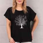 Czarna bawełniana bluzka