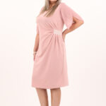 sukienka-z-marszczeniem-w-talii-pudrowy-roz (3)