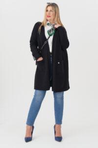 Kardigan damski XXL czarny – moda dla puszystych