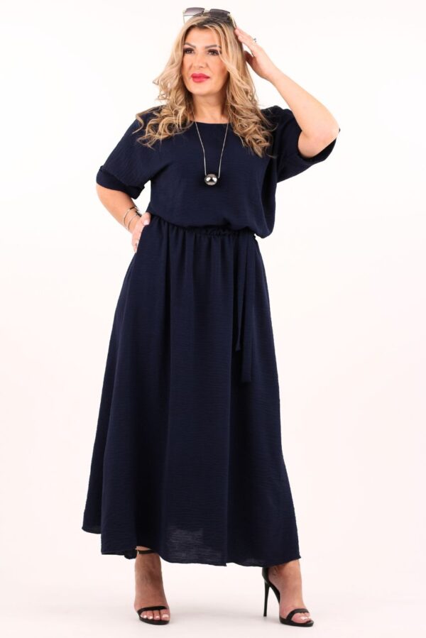 Elegancka sukienka maxi granatowa