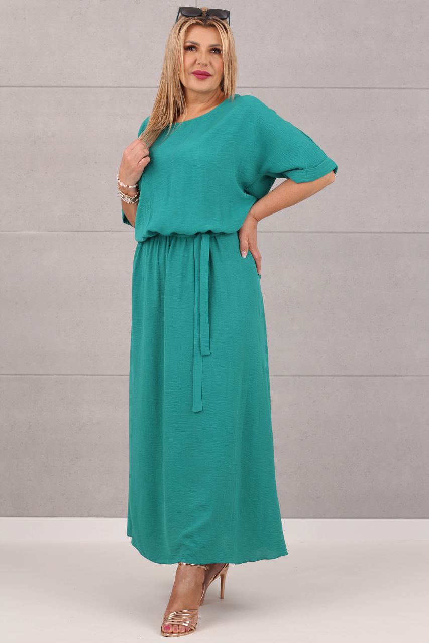 Elegancka sukienka maxi morska