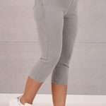 Szare spodnie rybaczki damskie