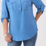 Niebieska-bluzka-gładka-z-guzikami-z-rękawem-34 (2)
