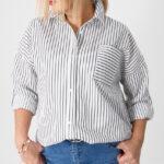 Bawełniana-koszula-damska-biała-w-grafitowe-paski (6)