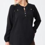 Elegancka bluzka koszulowa plus size