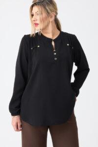 Elegancka bluzka koszulowa plus size