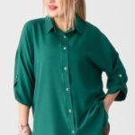 elegancka-koszula-damska-plus-size-butelkowa-zielen (3)