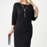 Prosta elegancka sukienka czarna
