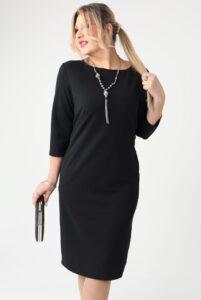 Prosta elegancka sukienka czarna