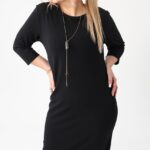 Prosta sukienka plus size czarna