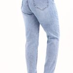 Jasnoniebieskie jeansy z wysokim stanem (3)