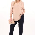 bezowa-gladka-bluzka-z-rekawem-3-4 (5)