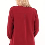 bordowa-gladka-bluzka-z-rekawem-3-4 (3)