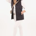 Kamizelka pikowana plus size czarna