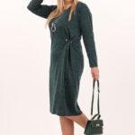 Sukienka-sweterkowa-zielona-z-wiązaniem-w-talii (1)