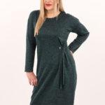 Sukienka-sweterkowa-zielona-z-wiązaniem-w-talii (5)
