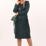 Sukienka-sweterkowa-zielona-z-wiązaniem-w-talii (7)