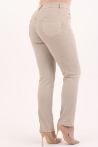Beżowe jeansy plus size