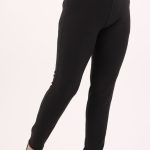 Czarne spodnie gładkie damskie plus size