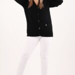 Kardigan damski plus size czarny duże rozmiary 42–48