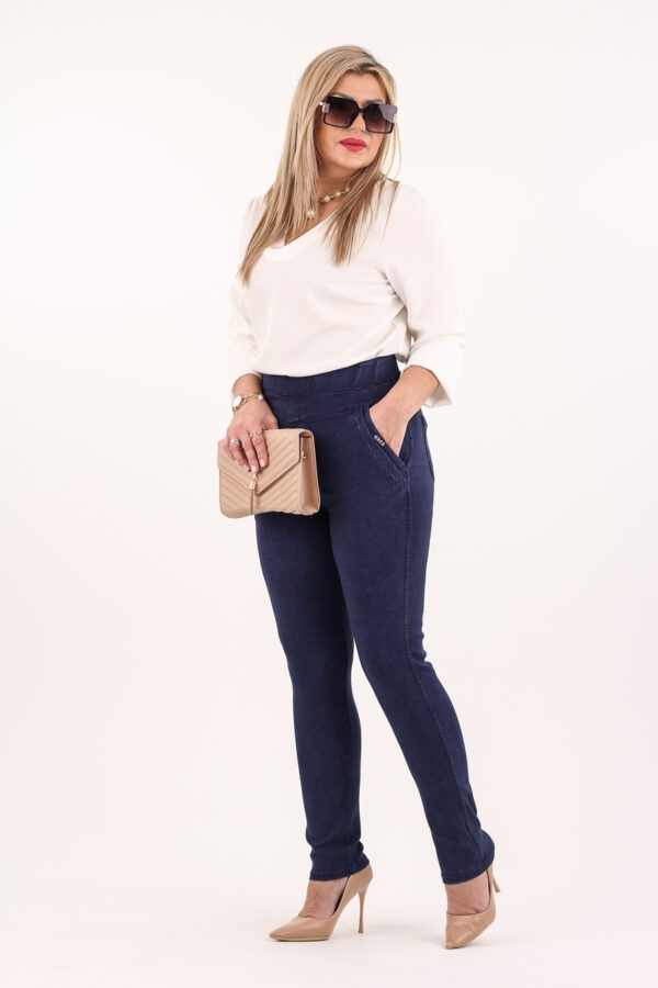 Elastyczne spodnie jeansowe plus size