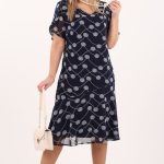 sukienka-szyfonowa-na-wesele-granatowa-w-biale-wzory (3)
